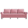 vidaXL 3-Sitzer-Sofa Rosa 180 cm Samt