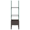 vidaXL Pflanzk&uuml;bel mit Rankgitter Braun 40x40x142,5 cm PP