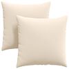 vidaXL Sofakissen 2 stk. Stoff Beige 60 x 60 cm