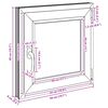 Kellerfenster RISOR Anthrazit 50 x 50 cm PVC und Glas