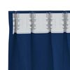 vidaXL Verdunkelungs-Vorh&auml;nge mit Ringen 2 pcs Dunkelblau 260 x 140 cm