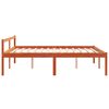 vidaXL Seniorenbett Wachsbraun 160x200 cm Massivholz Kiefer