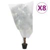 vidaXL Wintervlies mit Kordelzug 8 Stk. 70 g/m&sup2; 0,8x1,2 m