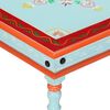 vidaXL Couchtisch Blau Handbemalt Massivholz Mango