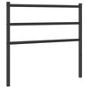 vidaXL Ersatz-Kopfteil Metall Schwarz 107 cm
