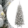 vidaXL K&uuml;nstlicher Weihnachtsbaum Wei&szlig; 180 cm