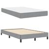 vidaXL Boxspringbett mit Matratze Hellgrau 120 x 200 cm Stoff