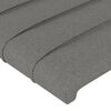 vidaXL Boxspringbett mit Matratze Dunkelgrau 120x200 cm Stoff