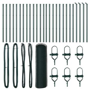 vidaXL Zaunpfosten Gr&uuml;n