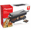 Bestron Panini-Grill 750 W Silber und Schwarz Edelstahl APG150