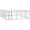 vidaXL Outdoor-Hundezwinger Stahl 36,3 m&sup2;