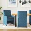 vidaXL Esszimmerst&uuml;hle mit Rollen 2 pcs Blau 58 x 67 x 97 cm Samt