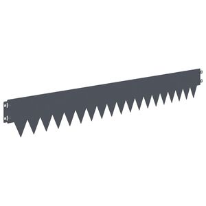 vidaXL Rasenkante 20 stk. 103 x 15 cm Stahl Anthrazit