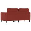 vidaXL 2-Sitzer-Sofa Weinrot 140 cm Kunstleder