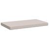 vidaXL 1-teiliges Bankkissen VUGHT 100 % Polyester Wei&szlig; 60 x 50 x 5 cm
