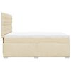 vidaXL Boxspringbett mit Matratze Creme 160x200 cm Stoff