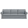 vidaXL Sofa Hellgrau 245 x 82 x 80 cm Stoff