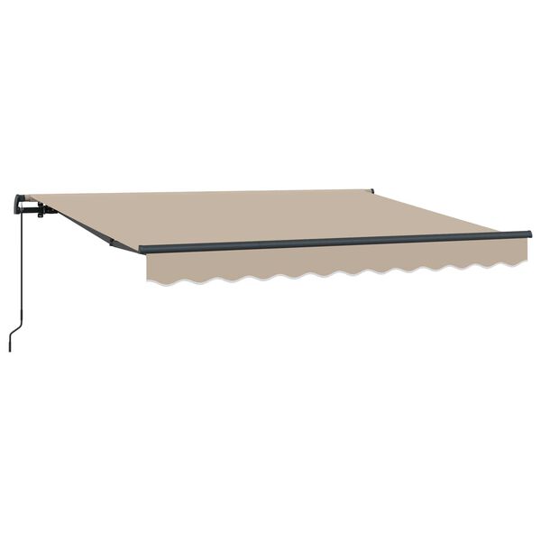 vidaXL Einziehbare Markise Beige 250 x 200 cm Stoff