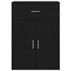 vidaXL Sideboard Schwarz Eichen-Optik 60 x 30 x 84 cm Holzwerkstoff