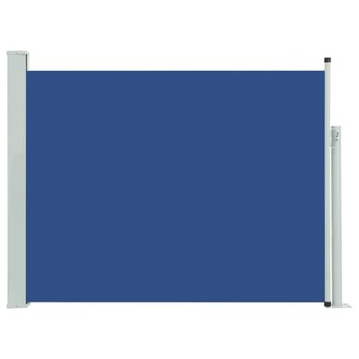 vidaXL Ausziehbare Seitenmarkise 140×500 cm Blau