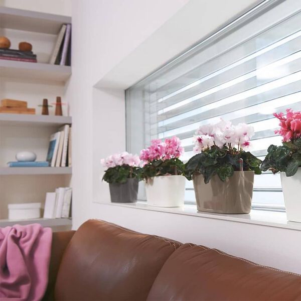 LECHUZA Pflanzgef&auml;&szlig; DELTA 10 ALL-IN-ONE Metallic Anthrazit