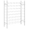 vidaXL Weinregal f&uuml;r 48 Flaschen Wei&szlig; Metall