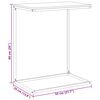 vidaXL Beistelltisch Wei&szlig; 55x35x66 cm Holzwerkstoff