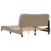 vidaXL Bettgestell ohne Matratze "Hvar" Cappuccino-Braun 140x190 cm Kunstleder