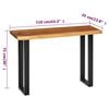 vidaXL Konsolentisch Suar-Holz Massiv 110 x 35 x 75 cm