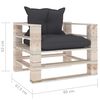 vidaXL 7-tlg. Garten-Lounge-Set aus Paletten mit Kissen Kiefernholz