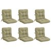 vidaXL 6-teiliges Hochlehner Kissenset VIANEN 6 stk. 100 % Polyester