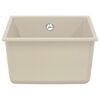 vidaXL Waschbecken Beige 370 x 460 mm 80% Quarz und 20% Harz