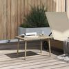 vidaXL Garten-Couchtisch Rechteckig Beige 60x40x37 cm Poly Rattan