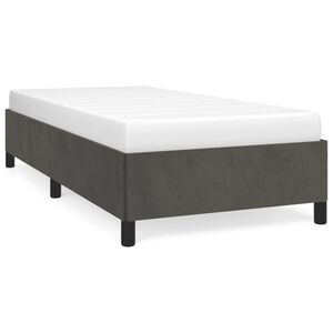 vidaXL Bettgestell ohne Matratze Dunkelgrau 100x200 cm Samt