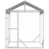 vidaXL Outdoor-Hundezwinger mit Dach Silber 2x2x2,5 m Verzinkter Stahl