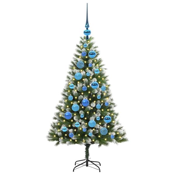 vidaXL Künstlicher schwenkbarer Weihnachtsbaum mit flockigem Schnee