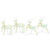 vidaXL LED Rentiere mit 80 LEDs 4 pcs Multicolor PET