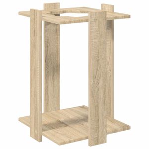 vidaXL Angelrutenhalter Holzwerkstoff 42 x 43 x 60 cm Sonoma-Eiche