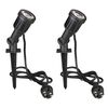 Luxform LED Gartenstrahler Dominica 2 Stk. Schwarz LUX9522D.01