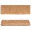 vidaXL Stufenmatten 15 Stk. 65x21x4 cm Beige Rechteckiger Rand