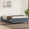 vidaXL Boxspringbett mit Matratze Dunkelgrau 160x210 cm Samt