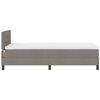 vidaXL Boxspringbett mit Matratze Taupe 100 x 200 cm Stoff