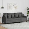 vidaXL 3-Sitzer-Sofa Dunkelgrau 180 cm Stoff