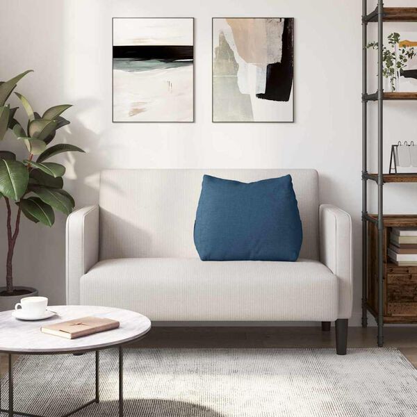 vidaXL R&uuml;ckenkissen Blau 60 x 20 x 50 cm Stoff