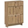 vidaXL Schuhschrank EDE 78 x 24 x 103 cm Holzwerkstoff Artisan-Eiche