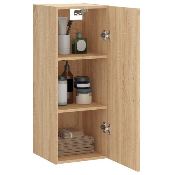 vidaXL Wandschrank Sonoma-Eiche 34,5x34x90 cm Holzwerkstoff