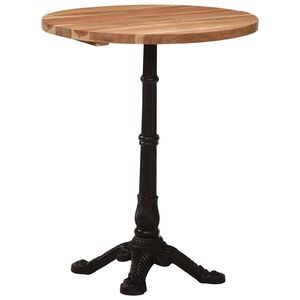 vidaXL Bistrotisch &Oslash;60x76 cm Akazie Massivholz
