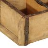 vidaXL Tablett Braun 30 x 14 x 9 cm Massives upgecyceltes Holz