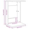 vidaXL Beistelltisch Graues Sonoma 40 x 38 x 62,5 cm Holzwerkstoff