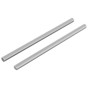 vidaXL Gewindestange 2 pcs Silber 6 x 120 mm Stahl